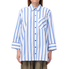 Ganni Blue Cotton Shirt