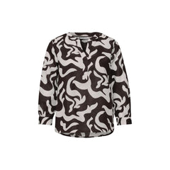 Street One Brown Linen Blouse