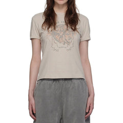 Acne Studios Gray Cotton T-Shirt