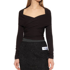 Dolce & Gabbana Black Elastane Tank Tops