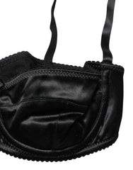 Dolce & Gabbana Black Semi-Pad Underwire Balconette Bra Underwear