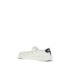 Miu Miu White Calf Leather Bos Taurus Ballet Flats