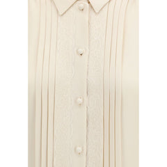 Valentino Beige Silk Shirt