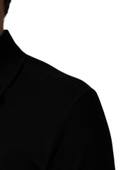 Dolce & Gabbana Black Cotton Collared Short Sleeves Men Polo T-shirt