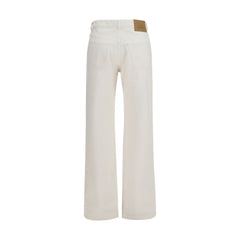 Ami Paris White Cotton Straight-Leg Jeans