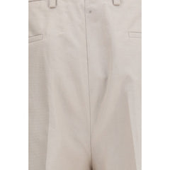 Brunello Cucinelli Beige Cotton Dress Pants