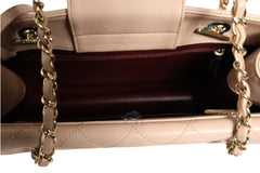 Chanel Quilted Leather Beauty Lock Flap Bag