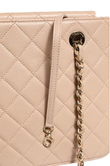 Chanel Quilted Leather Beauty Lock Flap Bag