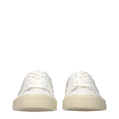 Veja White Leather Low Top Sneakers