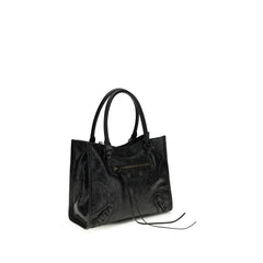 Balenciaga Black Lamb Ovis Aries Aries Shoulder Bag