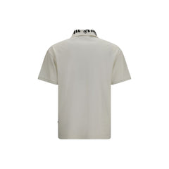 Palm Angels White Cotton Polo Shirt