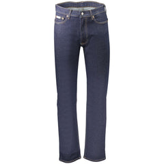 Calvin Klein Blue Cotton Men's Jean Crafted for Elegance and Comfort