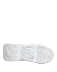 Dolce & Gabbana White Slip On Wave LowTop Sneakers Shoes