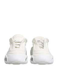 Dolce & Gabbana White Slip On Wave LowTop Sneakers Shoes