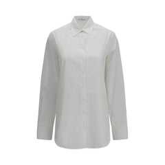 Ermanno Scervino White Cotton Dress Shirt
