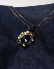 Dolce & Gabbana Blue Single-Breasted Denim Blazer Jacket