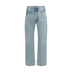 Maison Margiela Blue Cotton Straight-Leg Jeans