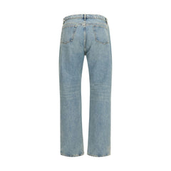 Maison Margiela Blue Cotton Straight-Leg Jeans