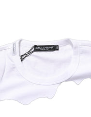 Dolce & Gabbana White D&G PRINCE I WAS THERE Crew Neck T-shirt