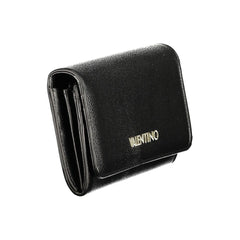 Mario Valentino Black Polyurethane Women's Wallet