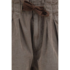 Marant Etoile Brown Cotton Bermuda Shorts
