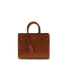 Saint Laurent Brown Calf Leather Bos Taurus Handbag