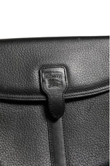 Burberry Black and Gold leather logo crossbody bag