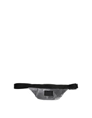 Dolce & Gabbana Black Nylon Brass Plate Camouflage Waist Fanny Pack Bag