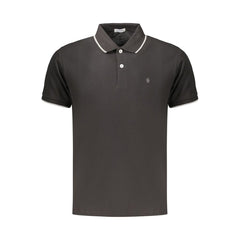 Coveri Moving Black Cotton Men's Polo