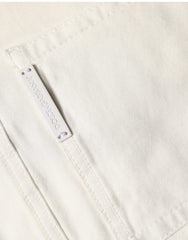 Dolce & Gabbana White Tattered Skinny Cotton Denim Jeans