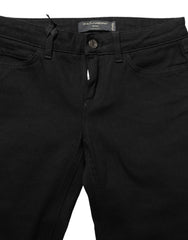 Dolce & Gabbana Black Queen Embroidery PRETTY Denim Jeans