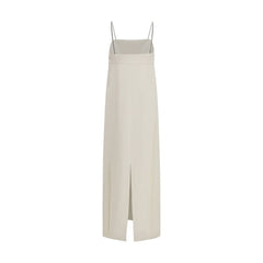 Brunello Cucinelli White Acetate Casual Dress