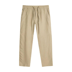 Lyle & Scott Beige Linen Casual Pants