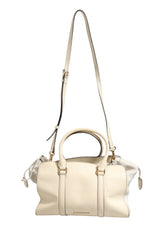 Burberry Chalk White Large Leather Tote Bag
