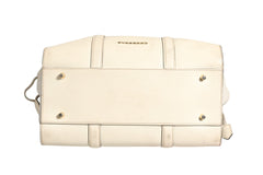 Burberry Chalk White Large Leather Tote Bag