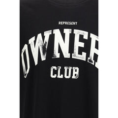 Represent Black Cotton T-Shirt