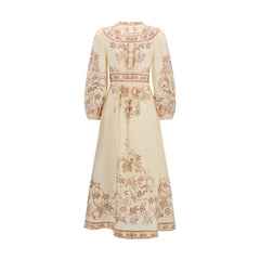 Zimmermann Beige Linen Casual Dress