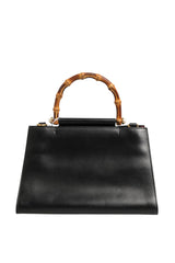 Gucci Nymphaea Bamboo Top Handle Leather Bag