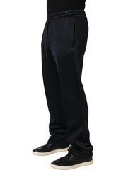 Dolce & Gabbana Black Polyester Jogger Men Sweatpants Pants