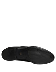 Dolce & Gabbana Black Suede Lace Up Derby Dress Formal Shoes