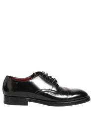 Dolce & Gabbana Black Leather Lace Up Derby Dress Formal Shoes