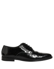 Dolce & Gabbana Black Leather Lace Up Derby Dress Formal Shoes