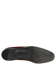 Dolce & Gabbana Multicolor Lion Print Slip On Loafers Shoes