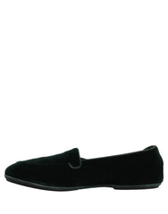 Dolce & Gabbana Green Velvet Slip On Men Flats Loafers Shoes