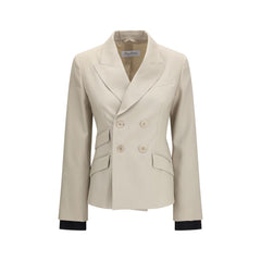Max Mara Beige Wool Oves Aries Blazer