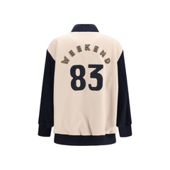 Max Mara Blue Wool Oves Aries Bomber