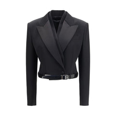 Dolce & Gabbana Black Wool Oves Aries Jacket