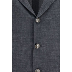Brunello Cucinelli Gray Wool Oves Aries Blazer