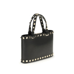 Valentino Garavani Black Calf Leather Bos Taurus Shoulder Bag