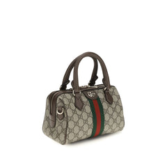 Gucci Brown Fabric Handbag